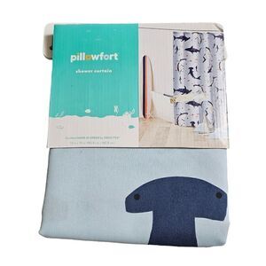 Pillowfort Shower Curtain SHARKS - 72" x 72"‎